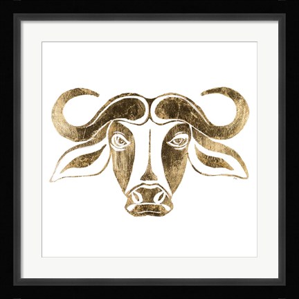 Framed Bull Print