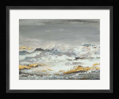 Framed Golden Rocks Print