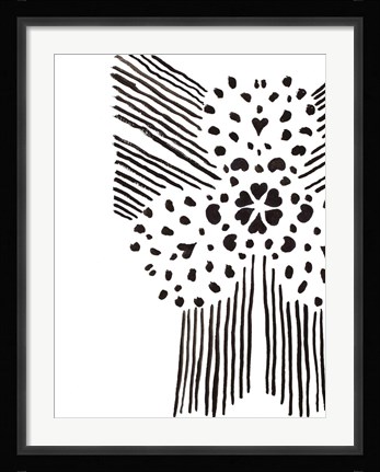 Framed Black and White Design II Print