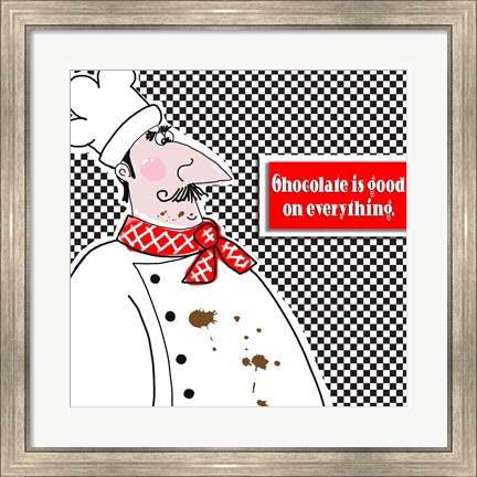 Framed Bon Appetit Chef I Print