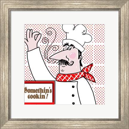 Framed Bon Appetit Chef II Print
