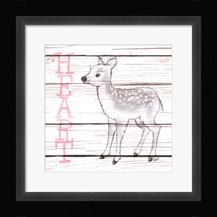 Framed Deer Heart Print