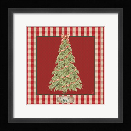 Framed Hometown Christmas I Print