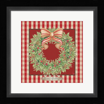 Framed Hometown Christmas II Print