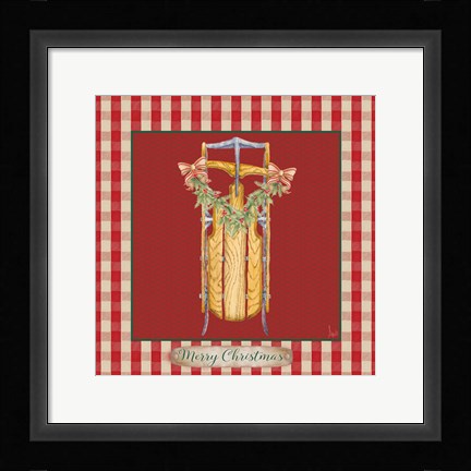 Framed Hometown Christmas IV Print