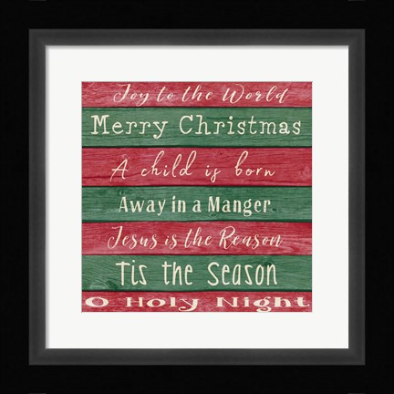 Framed Holiday Chants II Print