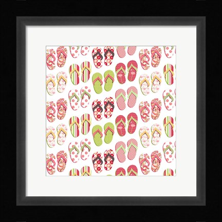 Framed Flip Flop Mania Print