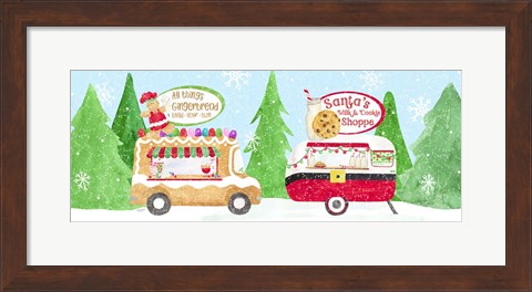 Framed Food Cart Christmas panel II Print