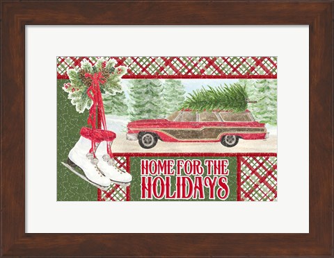 Framed Sleigh Bells Ring - Home for the Holidays Print