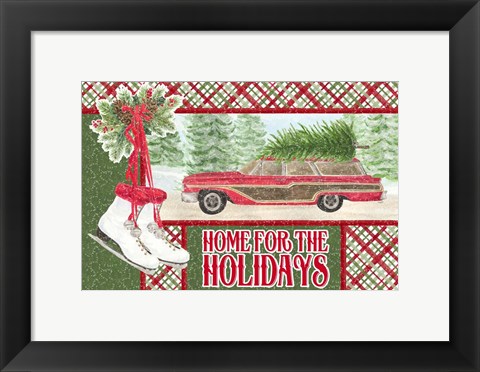 Framed Sleigh Bells Ring - Home for the Holidays Print
