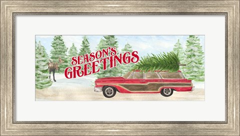 Framed Sleigh Bells Ring - Tree Day Print