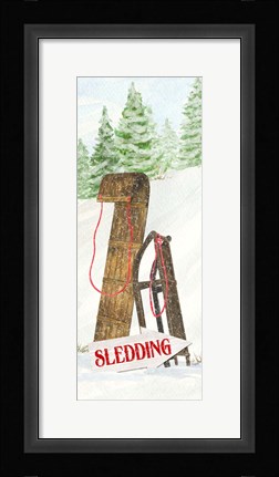 Framed Sleigh Bells Ring panel I Sleigh Ride Print