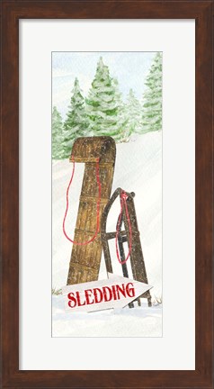 Framed Sleigh Bells Ring panel I Sleigh Ride Print