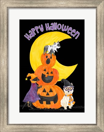 Framed Fright Night Friends - Happy Halloween III Print