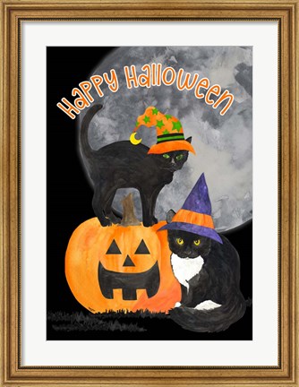 Framed Fright Night Friends - Happy Halloween IV Print