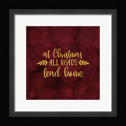 Framed All that Glitters for Christmas I-All Roads Print