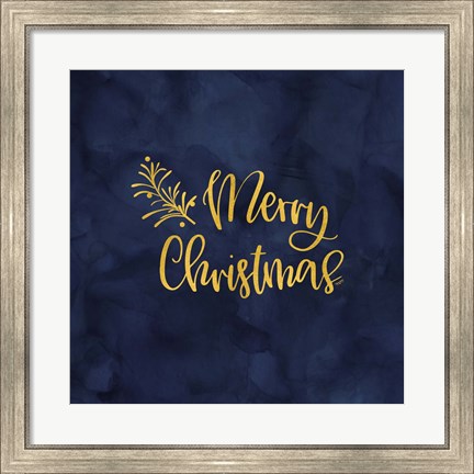Framed All that Glitters for Christmas IV-Merry Christmas Print