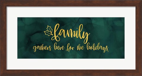Framed All that Glitters panel I-Family Gathers Print