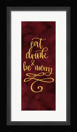 Framed All that Glitters panel III-Be Merry Print