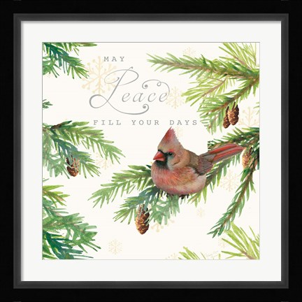 Framed Christmas Blessings II Print
