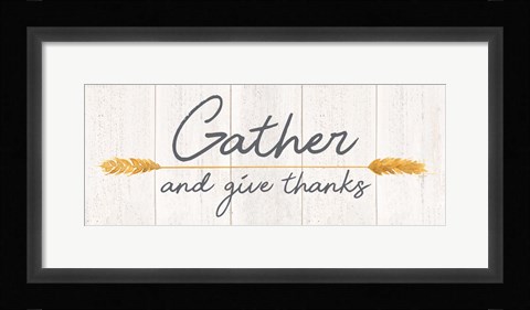 Framed Farm Life panel I-Give Thanks Print