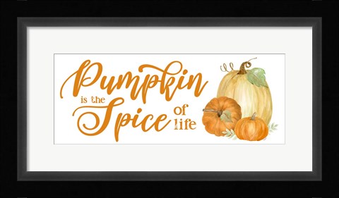 Framed Pumpkin Spice Season panel II Print