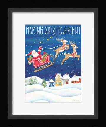Framed Making Spirits Bright portrait Print