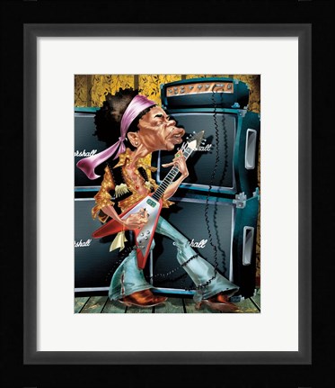Framed Young Guitarist Print