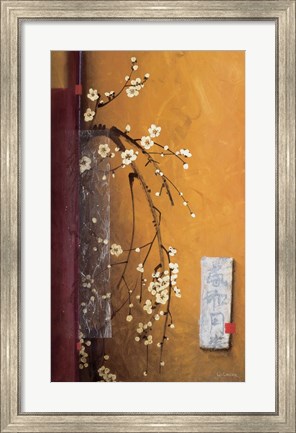 Framed Oriental Blossoms III Print