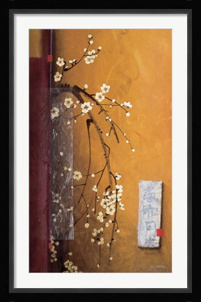 Framed Oriental Blossoms III Print