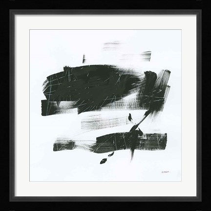 Framed Gold and Black Elements XX Print