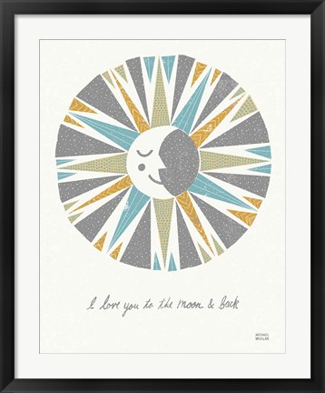 Framed Moonshine Gray Print