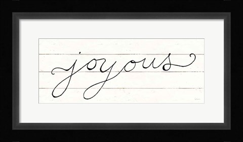 Framed Joyous Print