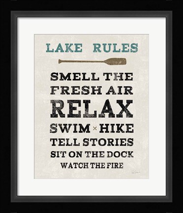 Framed Cabin Life VI Print