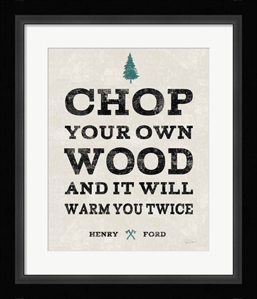 Framed Cabin Life II Print