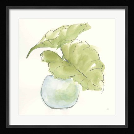 Framed Plant Big Leaf III Print