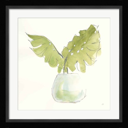 Framed Plant Big Leaf II Print