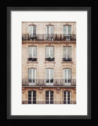Framed Across the Street II Neutral Print