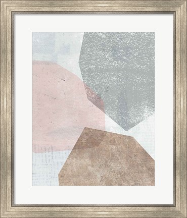 Framed Pensive II Blush Gray Print