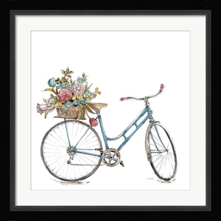 Framed Paris Forever III v2 White Print