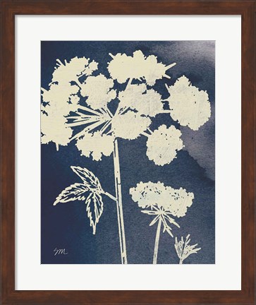 Framed Dark Blue Sky Garden III Print