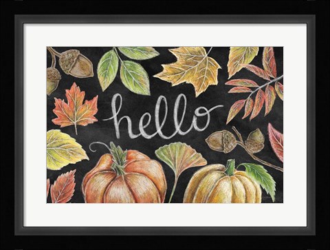 Framed Harvest Chalk IX Print