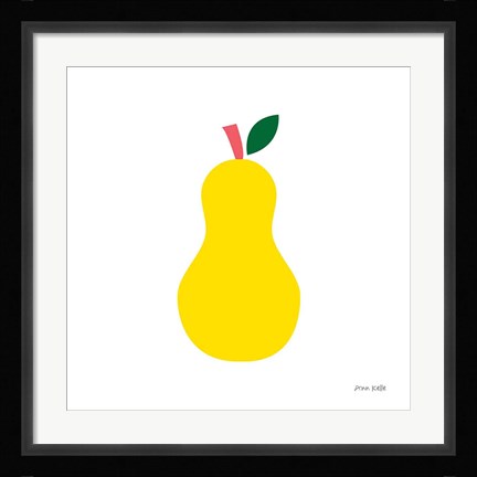 Framed Yellow Pear Print