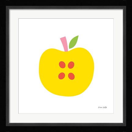 Framed Yellow Apple Print