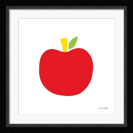 Framed Red Apple Print