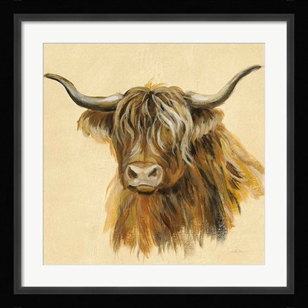 Framed Highland Animal Cow Print