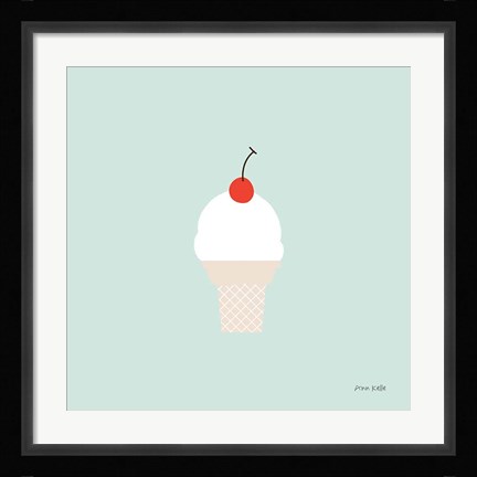 Framed Ice Cream Cone II Print