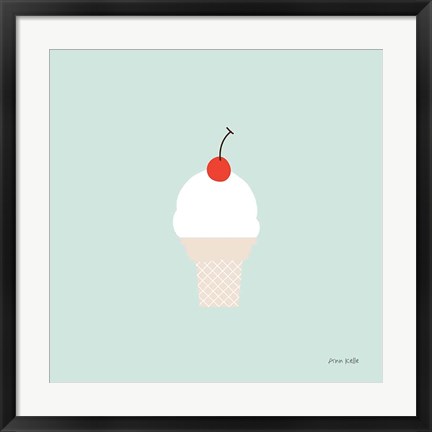 Framed Ice Cream Cone II Print