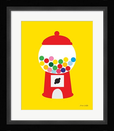 Framed Gumball Machine Print