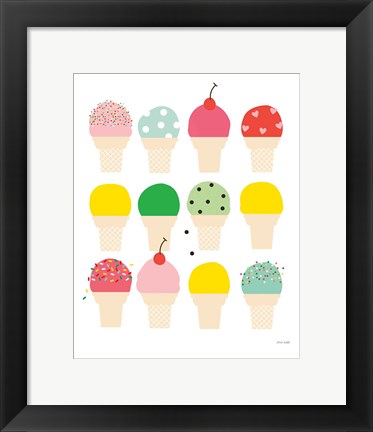 Framed Ice Cream Fun Print
